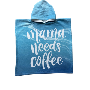 Пончо "Mama needs coffee"