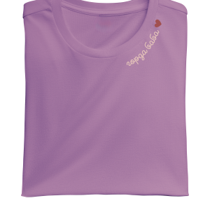 Тениска с бродерия "Горда баба" - лилава